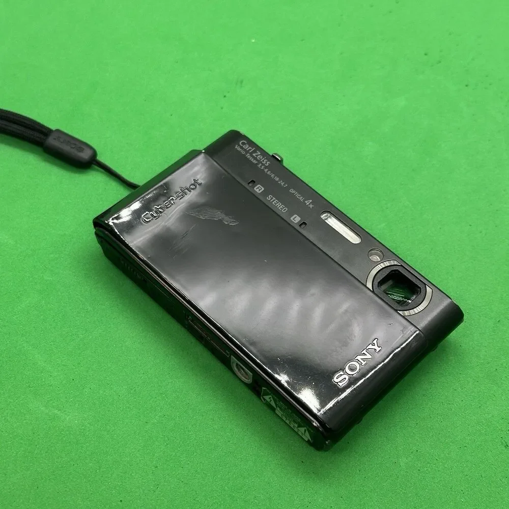 Sony Cyber-shot DSC-T900 Black Compact Digital Camera 12.1MP Touchscreen Tested